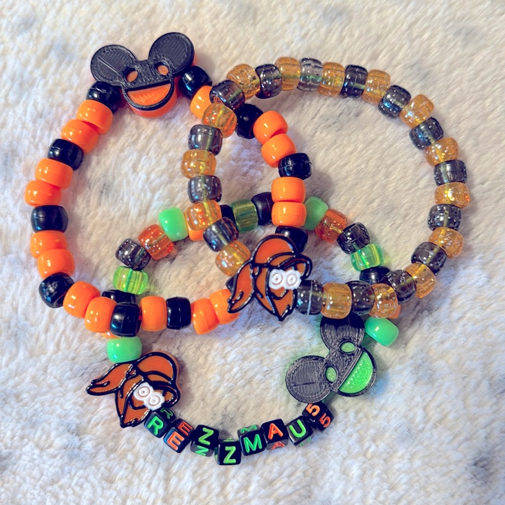 Deadmau5 x Rezz Kandi Festival Rave Bracelet 3 Pack